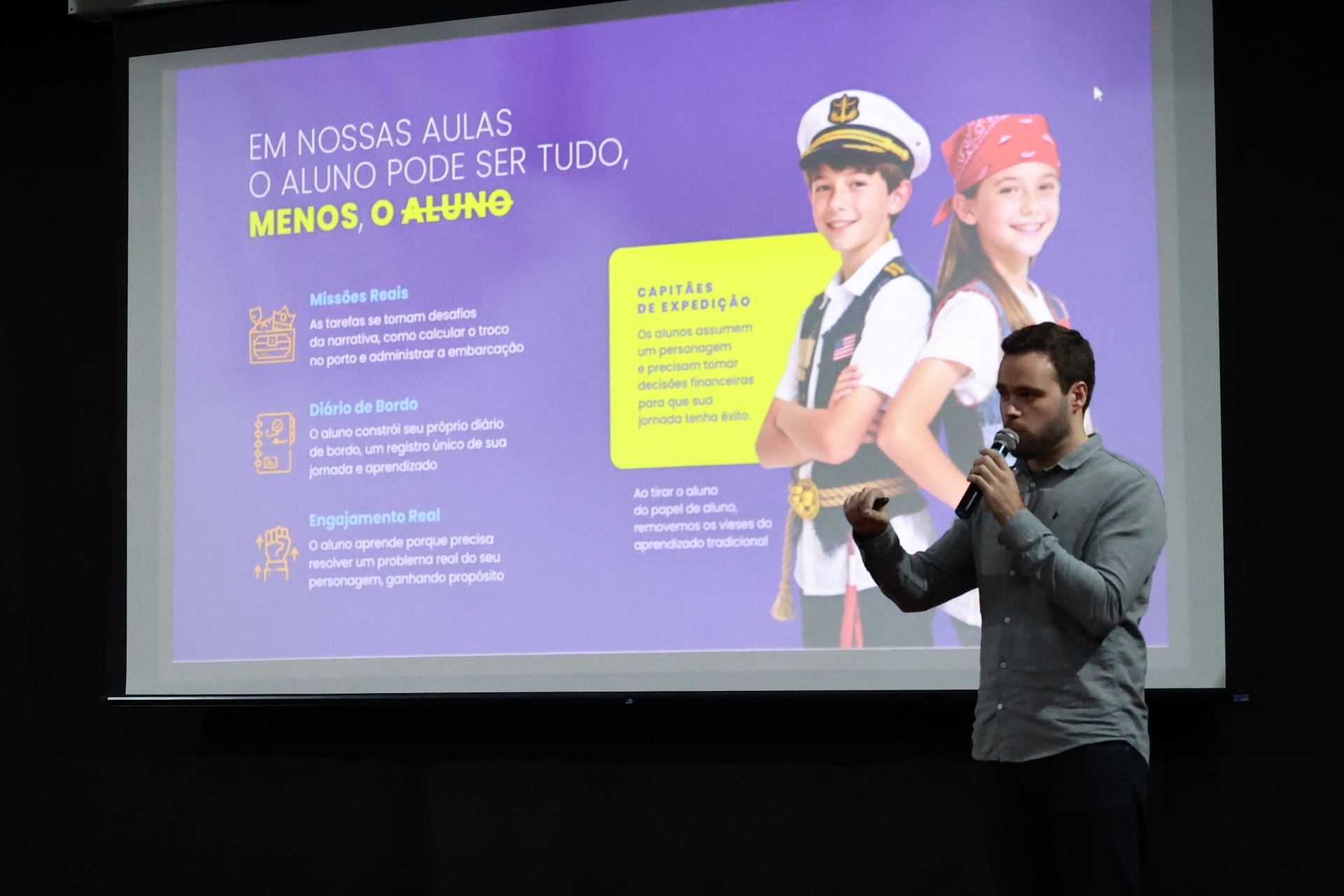 Apresentação da metodologia Press Start no evento IBEF Contar